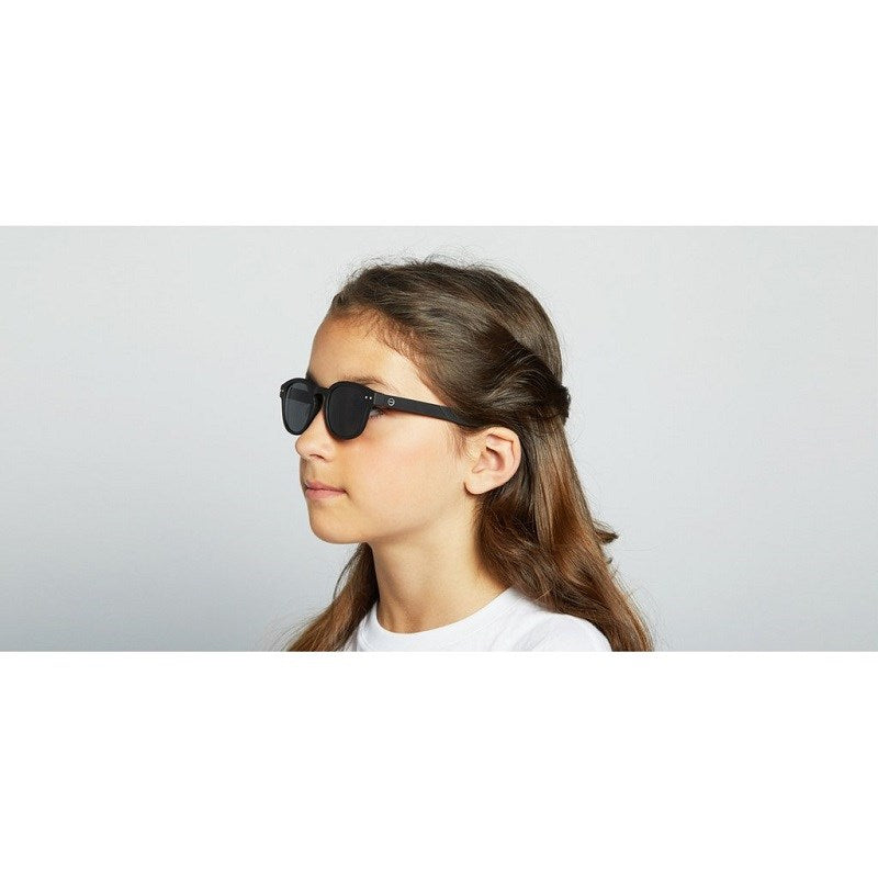 Izipizi Junior Güneş Gözlüğü - SunC Black Soft Grey Lenses ( 5-10 Yaş ) STD