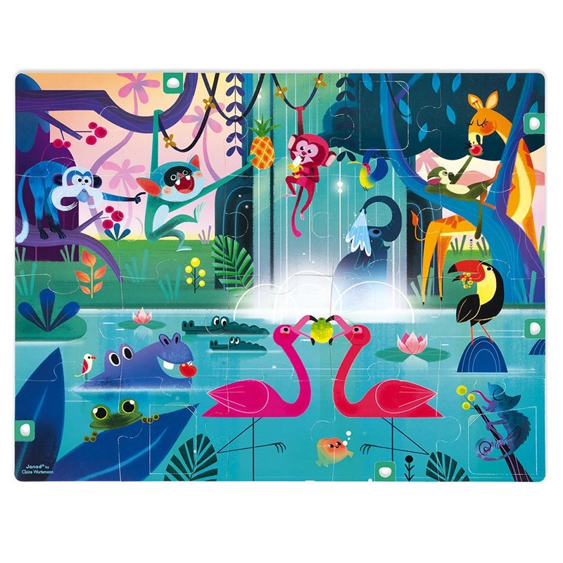 Janod 20 Parça Sürpriz Puzzle Orman 2 Yaş+