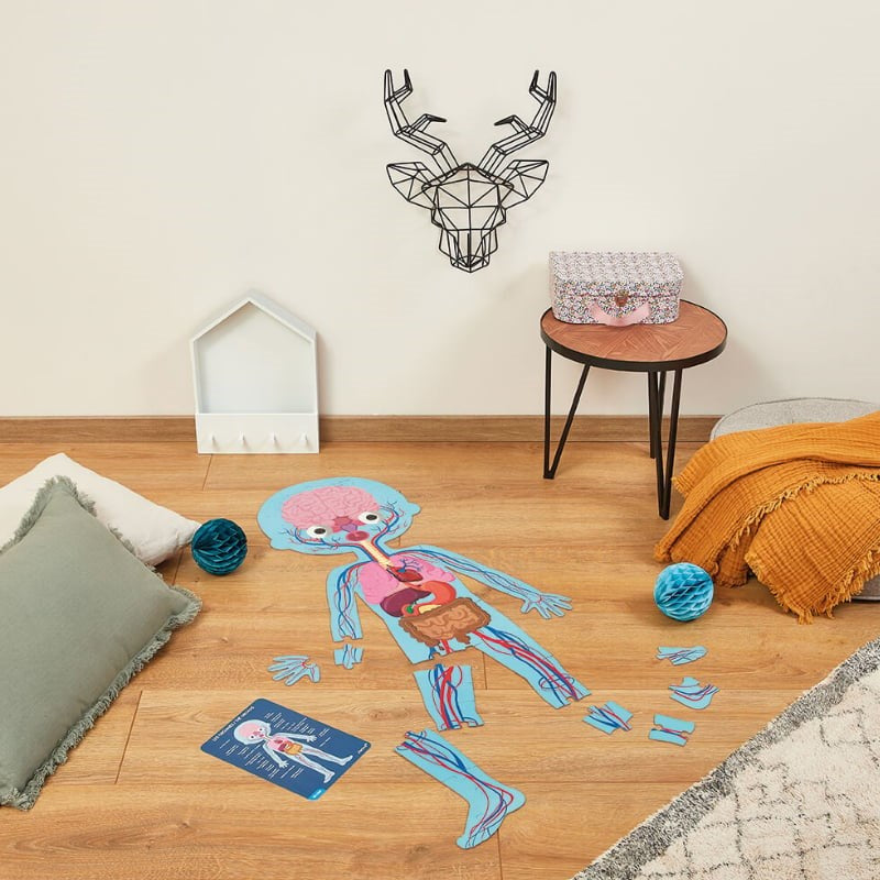 Janod Öğretici Puzzle - İnsan Vücudu 4 lü Set