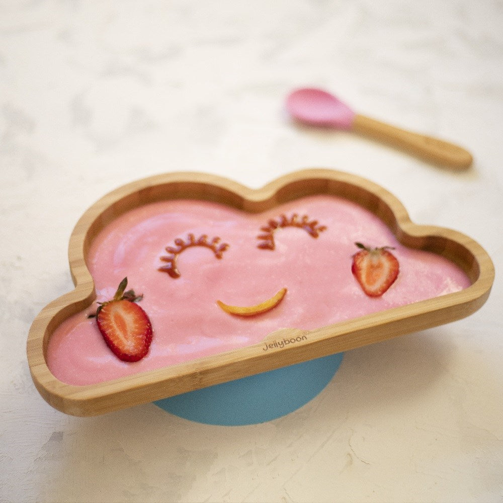 Jellyboon Bambu Bulut Vakumlu Tabak - Yeşil