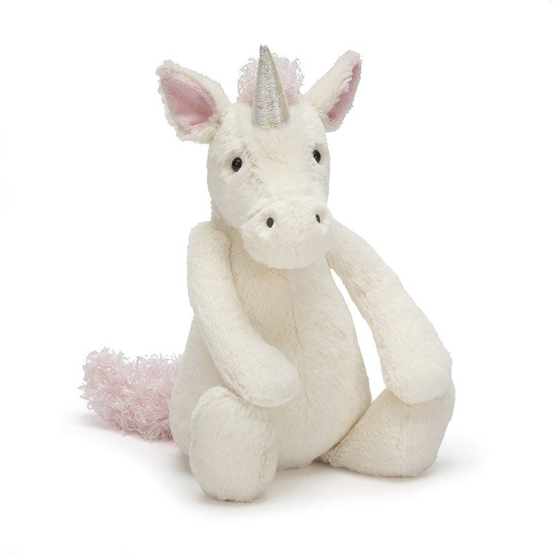 Jellycat Bashful Unicorn Medium Uyku Arkadaşım Beyaz