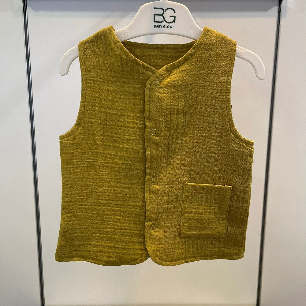 Joys Polo Bebek Müslin Yelek Olive