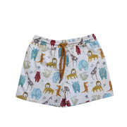 Miela Kids Erkek Çocuk UV Korumalı Mayo Şort - Jungle Ekru