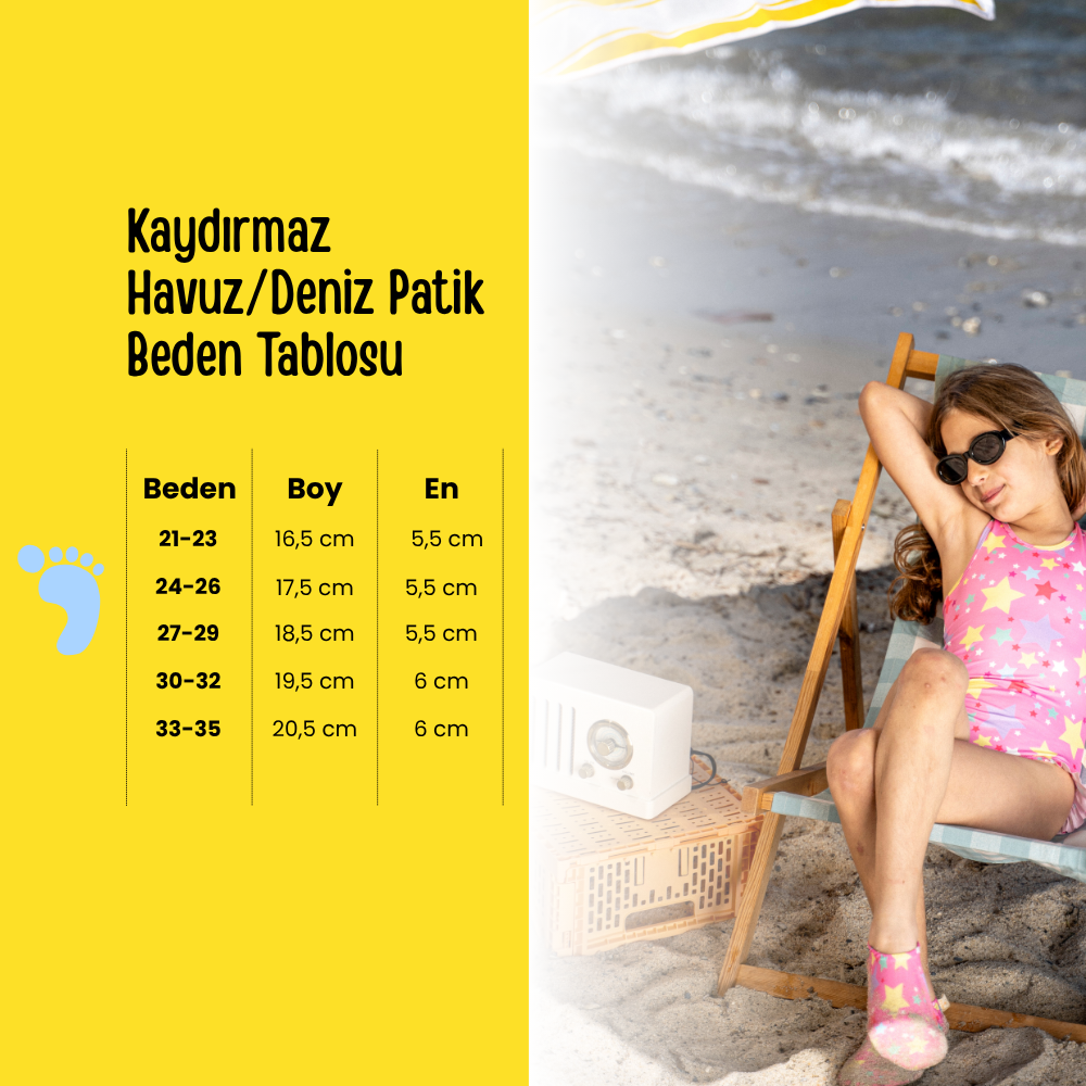 Miela Kids Kız Çocuk Kaydırmaz Havuz/Deniz Patik - Sea Shell Mavi