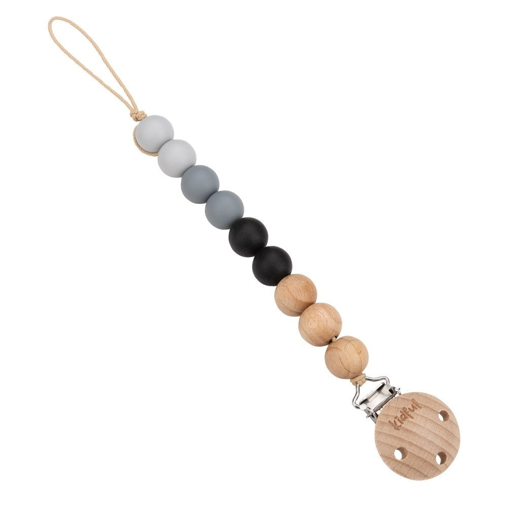 Kidful Bebek Emzik Askısı Foggy Gri