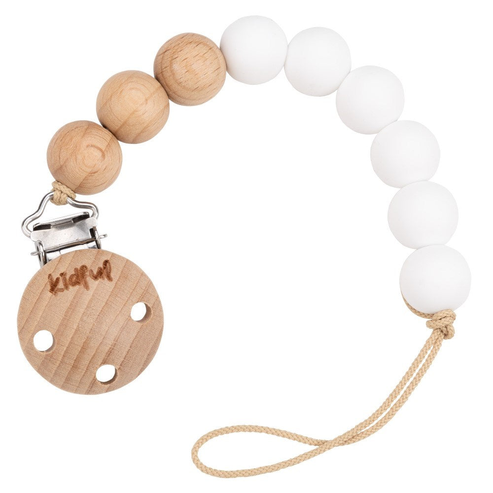 Kidful Bebek Emzik Askısı Snow Beyaz