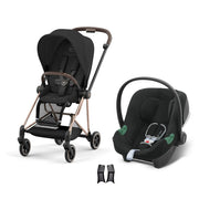 Cybex Mios Travel Sistem | Rosegold Sephia Black & Aton Volcano Black