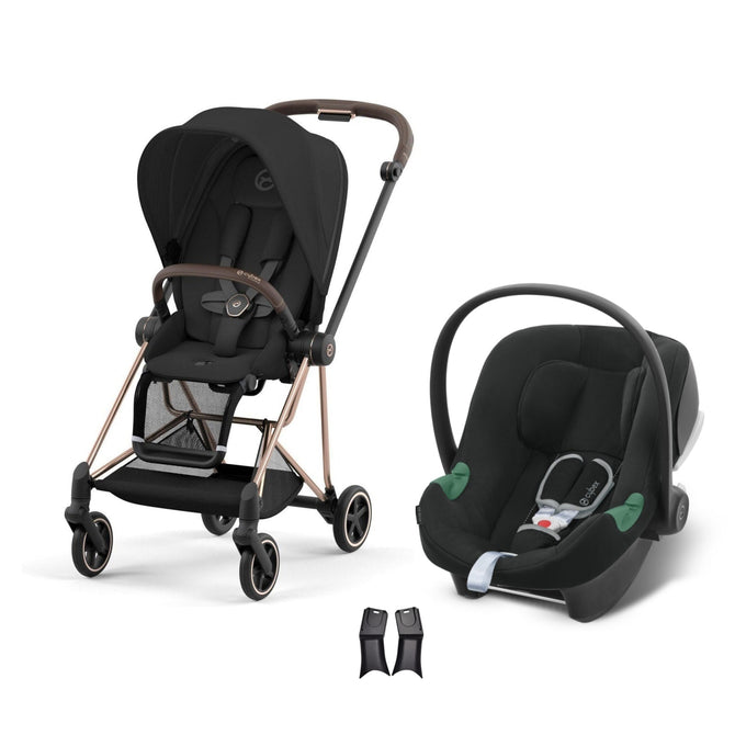 Cybex Mios Travel Sistem | Rosegold Sephia Black & Aton Volcano Black