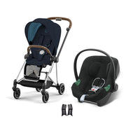 Cybex Mios Travel Sistem | Chrome Brown Midnight Blue & Aton Volcano Black