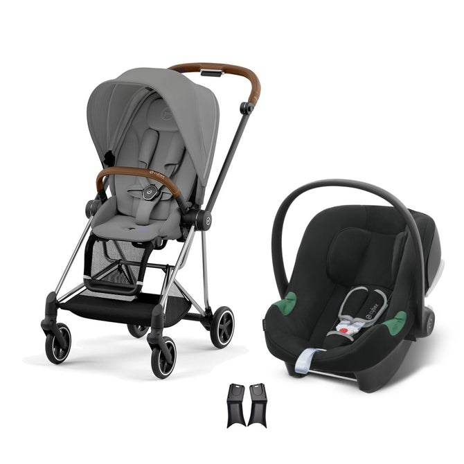 Cybex Mios Travel Sistem | Chrome Brown Mirage Grey & Aton Volcano Black