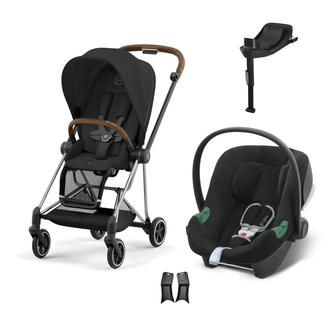 Cybex Mios Travel Sistem | Chrome Brown Sephia Black & Aton B2 Bazalı Volcano Black
