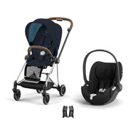 Cybex Mios Travel Sistem | Chrome Brown Midnight Blue & Cloud T Sephia Black