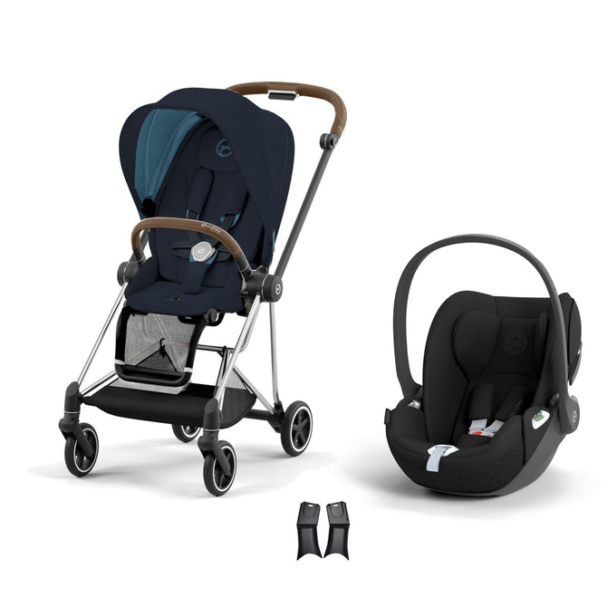Cybex Mios Travel Sistem | Chrome Brown Midnight Blue & Cloud T Sephia Black