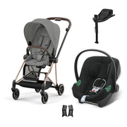 Cybex Mios Travel Sistem | Rosegold Mirage Grey & Aton B2 Bazalı Volcano Black