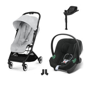 Cybex Orfeo Travel Sistem | Black Fog Grey & Aton B2 Bazalı Volcano Black