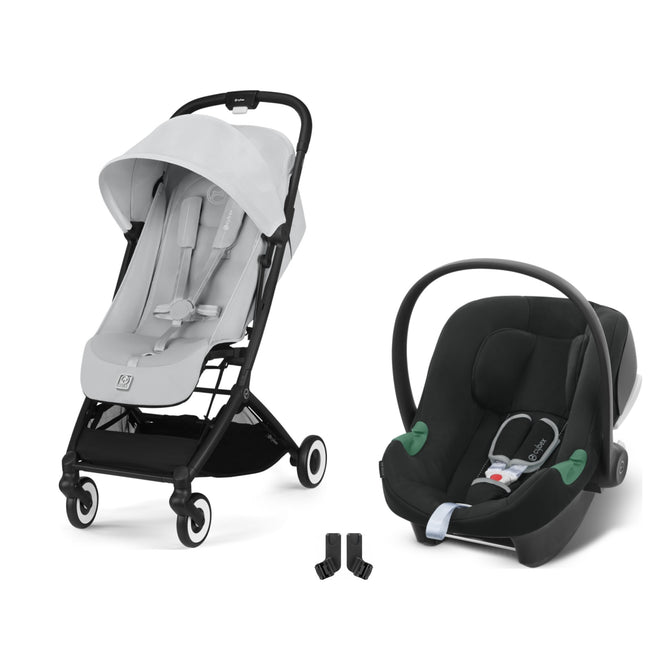 Cybex Orfeo Travel Sistem | Black Fog Grey & Aton Volcano Black