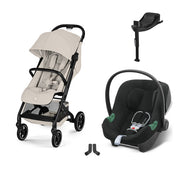 Cybex Beezy Travel Sistem | Dune Grey & Aton B2 Bazalı Volcano Black