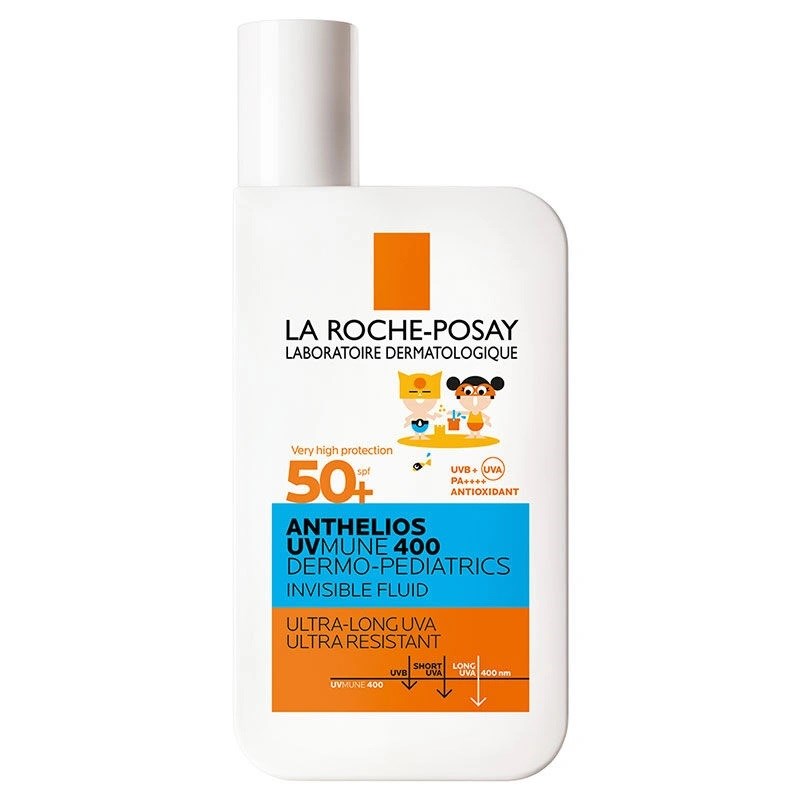 La Roche Posay Anthelios Dermo Pediatric Invisible Fluid SPF50+ Çok Hassas Ciltler ve Çocuklar İçin Yüz Güneş Kremi 50 ml STD