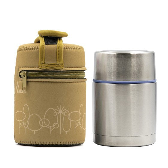 Laken Çelik 18/8 Yemek Termosu+Nprn Kılıflı 0,50L - Forest