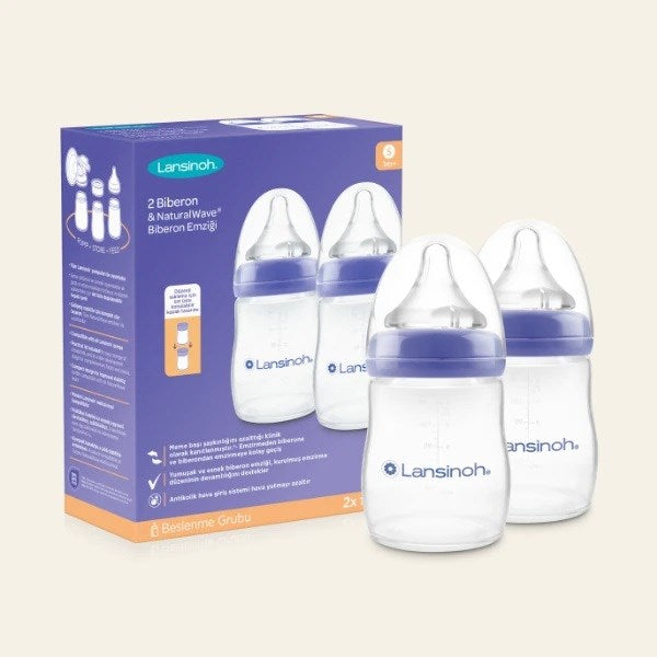 Lansinoh 160 ml x 2 PP Biberon Seti STD