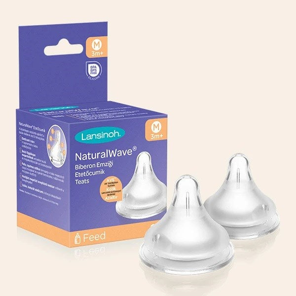 Lansinoh Natural Wave Biberon Emziği - Orta Akışlı STD