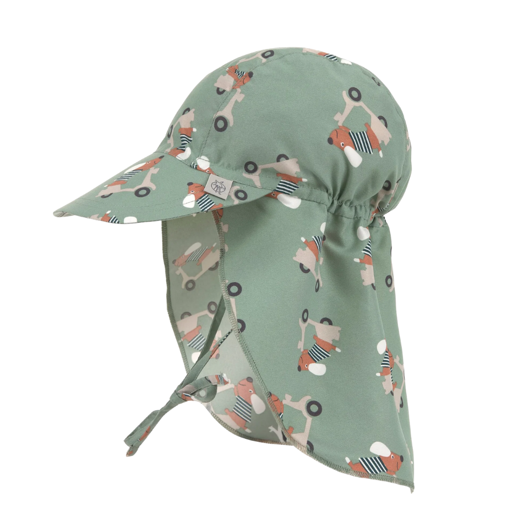 Lassig Flap Hat UV Korumalı Uzun Şapka Scooter Dog Green Yeşil
