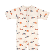 Lassig UV Korumalı Mayo Beach Dog Orange Dark Sea Ekru