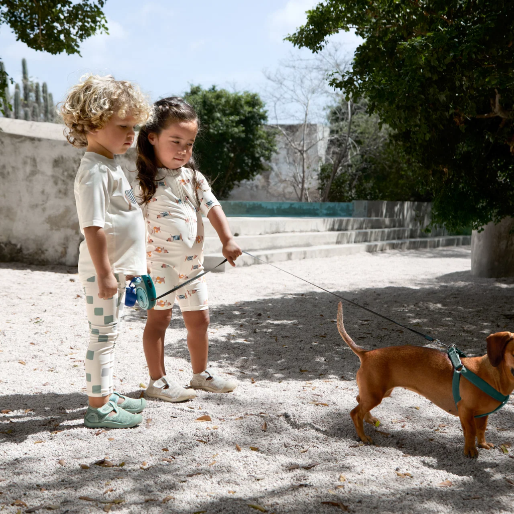 Lassig UV Korumalı Mayo Beach Dog Orange Dark Sea Ekru