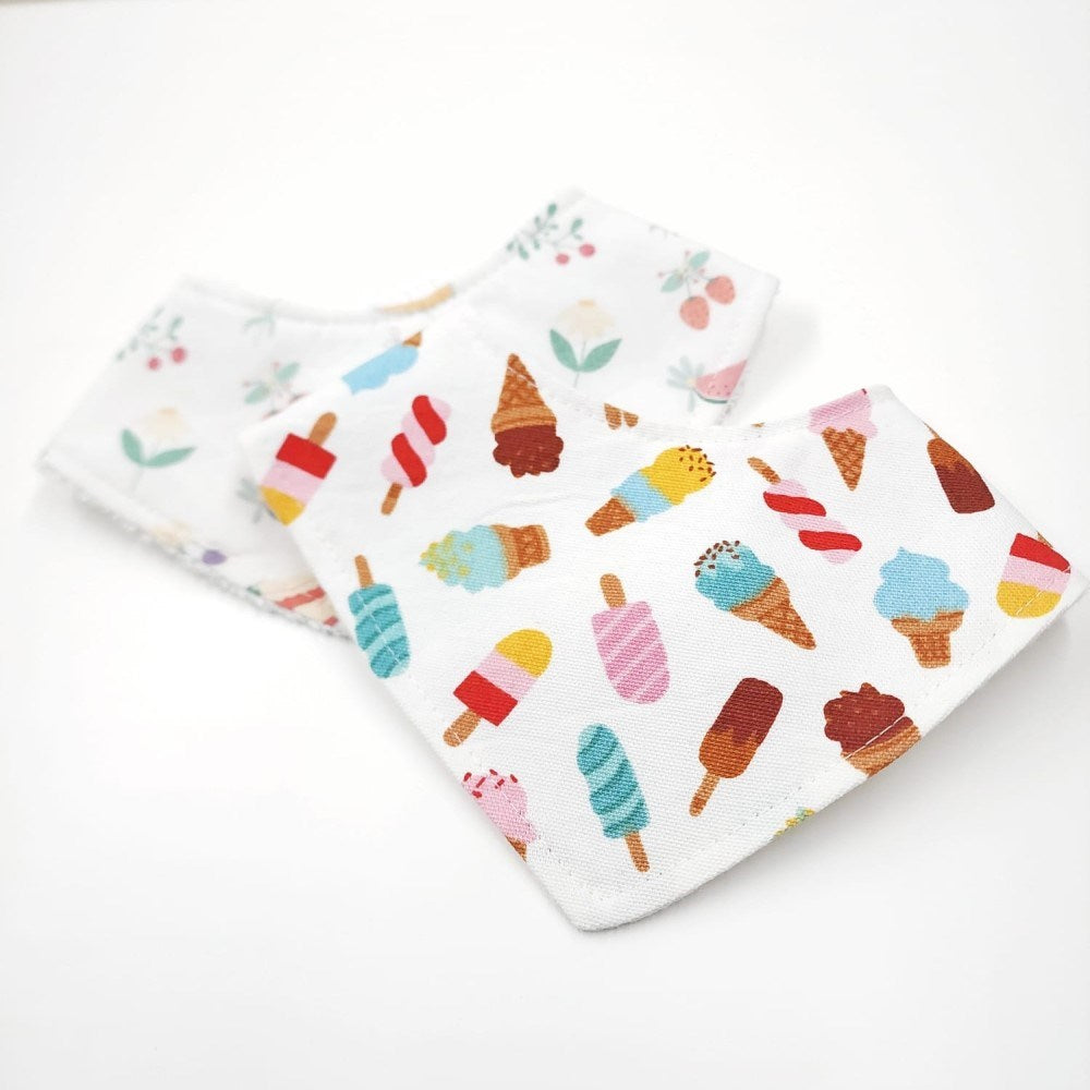 Le Petit Dodo Salya+ Fular Önlük 2'li Set Honey-Ice Cream