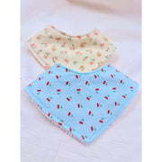 Le Petit Dodo Su Geçirmez Fular+Salya  Önlük 2'li Set Cherry-Bonnie