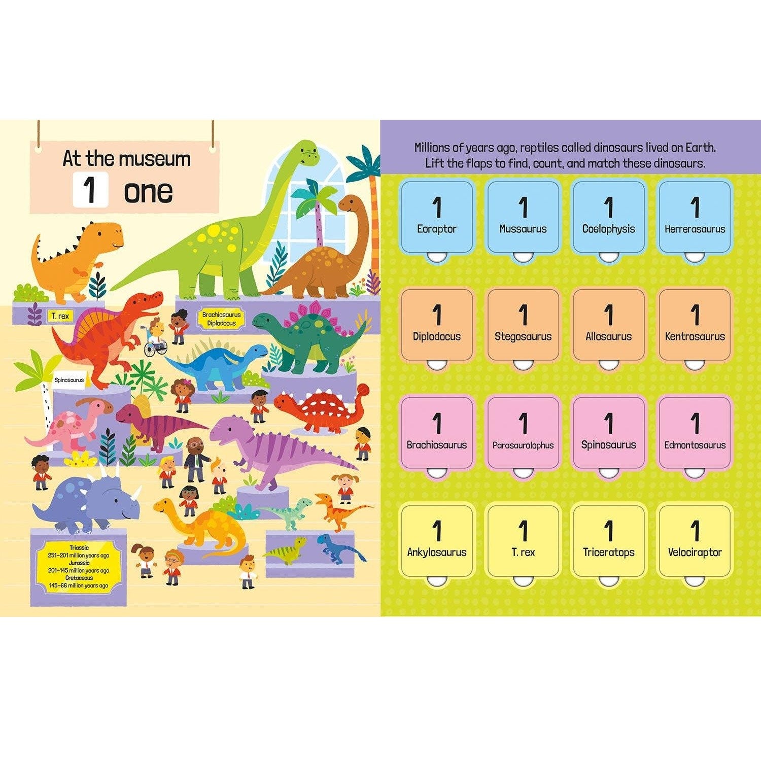 Lift The Flap First 100 Dinosaurs to Count