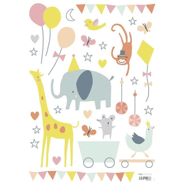 Lilipinso Bebek Odası Çıkartma Bebek Pastel 30x42 cm STD