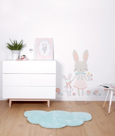 Lilipinso Bebek Odası Çıkartma Çiçek Kız 30x42 cm STD