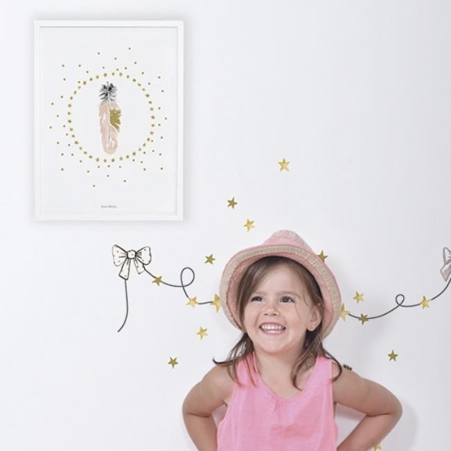 Lilipinso Bebek Odası Çıkartmalar Süs ve Yıldız 30x42 cm STD