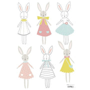 Lilipinso Bebek Odası Çıkartmalar Tavşan Kız 30x42 cm STD