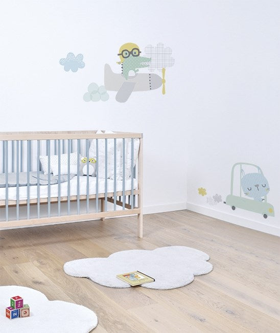 Lilipinso Bebek Odası Çıkartmalar XL Şoför Tavşan STD