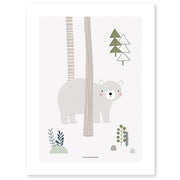 Lilipinso Bebek Odası Poster 30x40 cm Ayı Grey STD