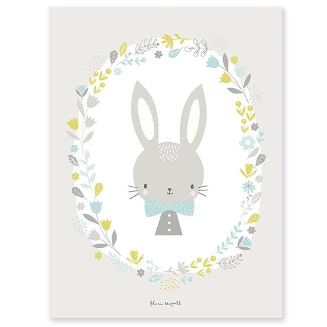 Lilipinso Bebek Odası Poster 30x40 cm Bebek Tavşan STD