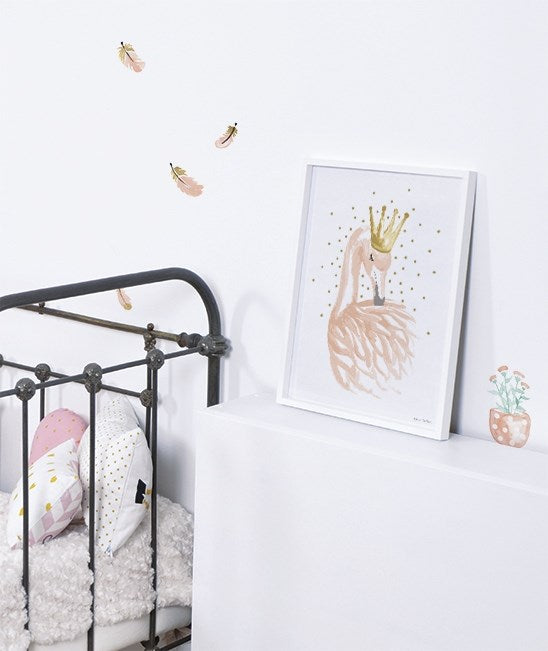 Lilipinso Bebek Odası Poster 30x40 cm Flamingo ve Yıldız STD