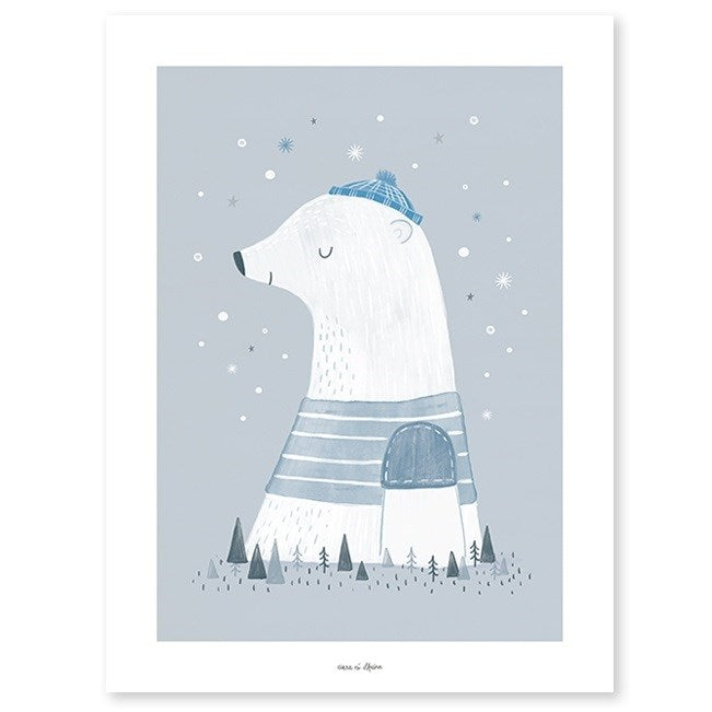 Lilipinso Bebek Odası Poster 30x40 cm Kutup Ayısı STD