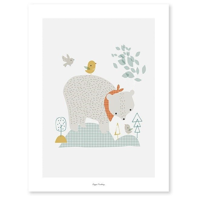Lilipinso Bebek Odası Poster 30x40 cm Orman Ayısı STD