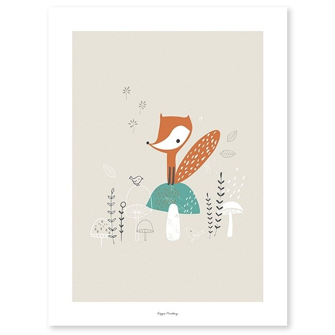 Lilipinso Bebek Odası Poster 30x40 cm Orman Tilkisi STD