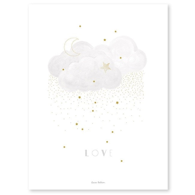 Lilipinso Bebek Odası Poster 30x40 cm Tatlı Aşk Grey STD