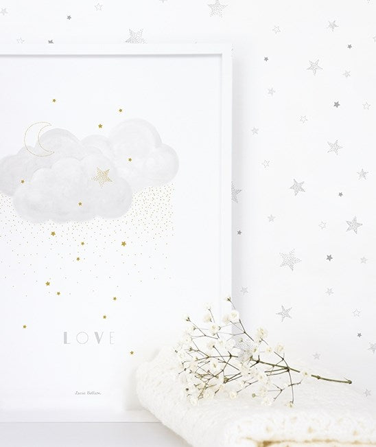 Lilipinso Bebek Odası Poster 30x40 cm Tatlı Aşk Grey STD