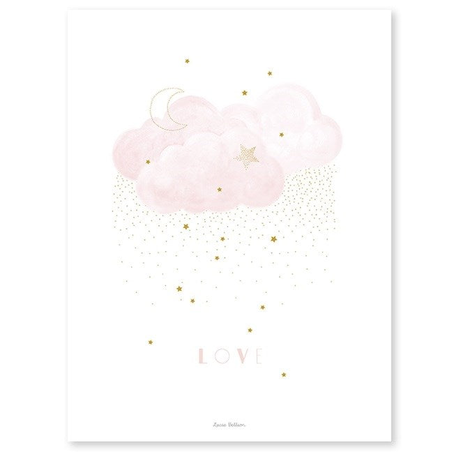 Lilipinso Bebek Odası Poster 30x40 cm Tatlı Aşk Pink STD