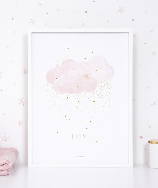 Lilipinso Bebek Odası Poster 30x40 cm Tatlı Aşk Pink STD