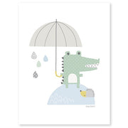 Lilipinso Bebek Odası Poster 30x40 cm Timsah İle Kirpi STD