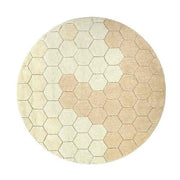 Lorena Canals Halı - Round Honeycomb Golden 140 cm