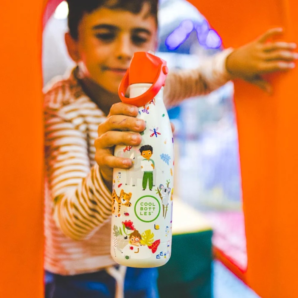 Cool Bottles Paslanmaz Çelik Suluk - The Kids Bottle Curious Explorers 350 ml - Görsel 5
