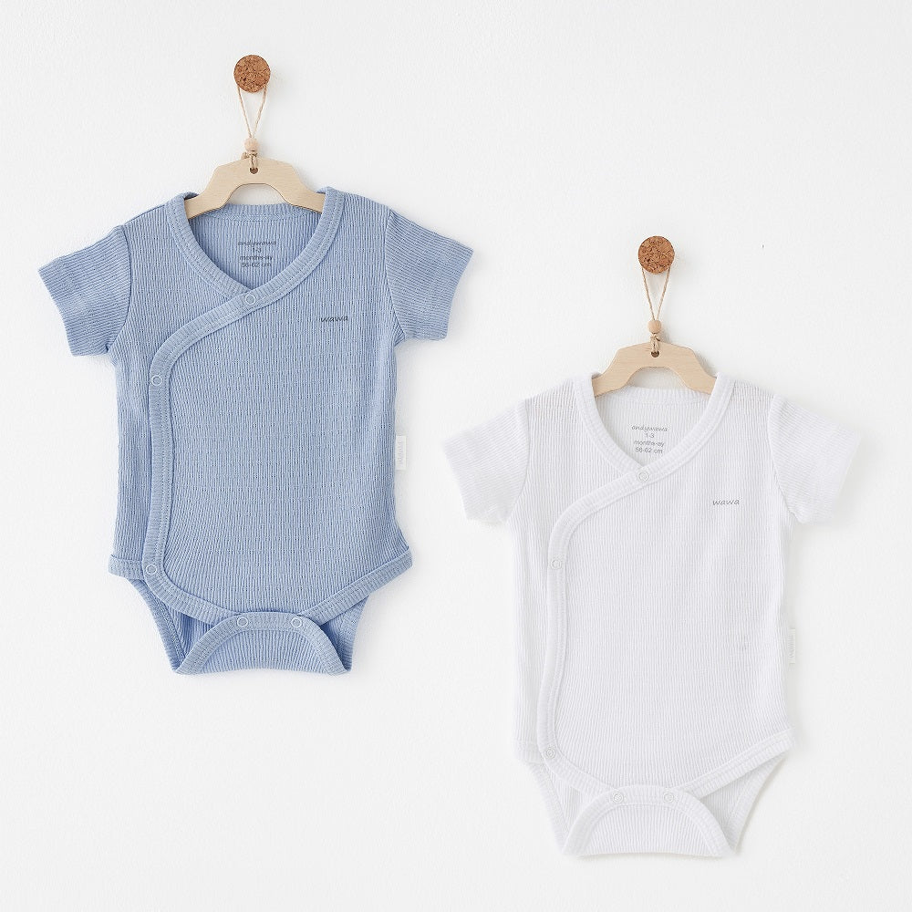 Andy Wawa Andywawa Yazlık Bebek Body 2'li Set - Special Modal Mavi - Body,Tulum,Zıbın